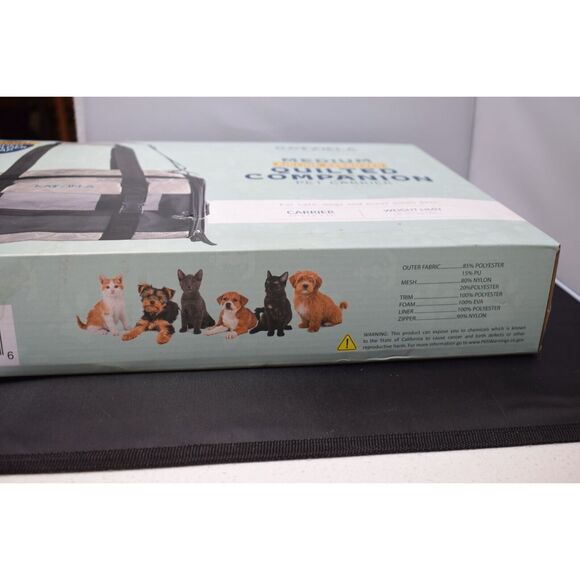 Pet Carrier Airline Approved Size Medium Quilted Companion Weight up to 16 Lbs. - Picture 2 of 3